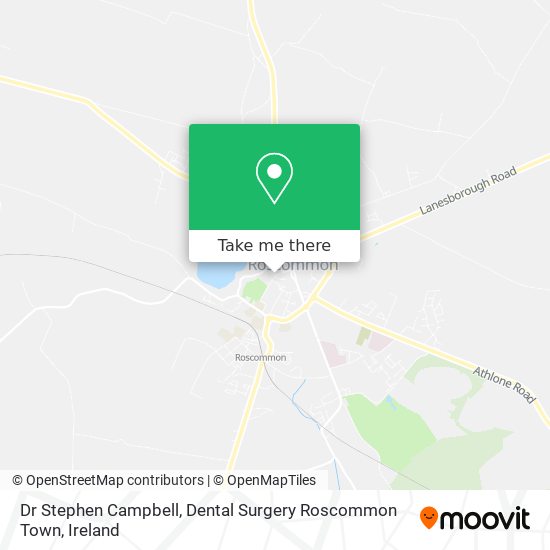 Dr Stephen Campbell, Dental Surgery Roscommon Town map