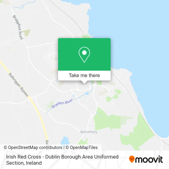 Irish Red Cross - Dublin Borough Area Uniformed Section map