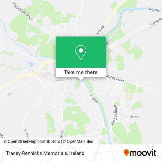 Tracey-Rennicks Memorials map