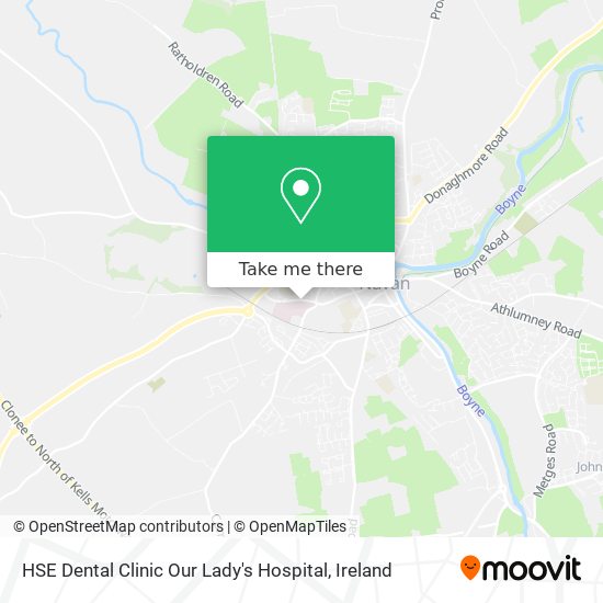 HSE Dental Clinic Our Lady's Hospital map