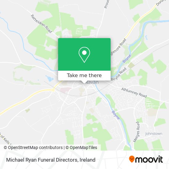 Michael Ryan Funeral Directors map