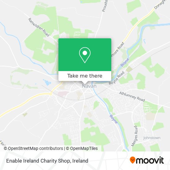 Enable Ireland Charity Shop map