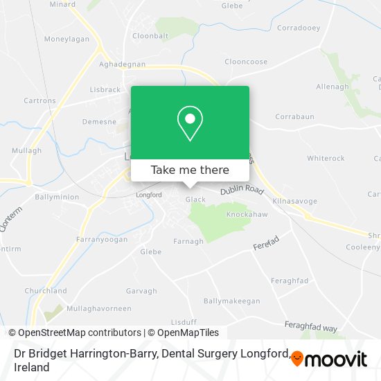 Dr Bridget Harrington-Barry, Dental Surgery Longford map