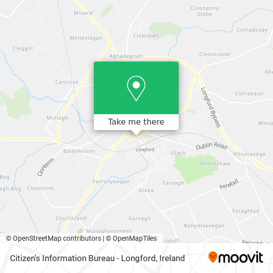 Citizen's Information Bureau - Longford map