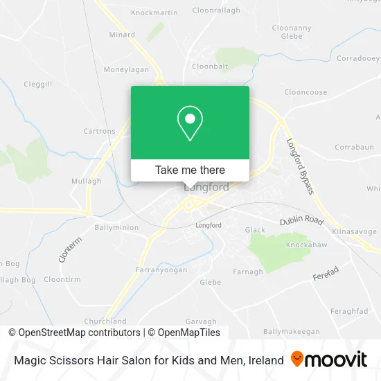 Magic Scissors Hair Salon for Kids and Men map