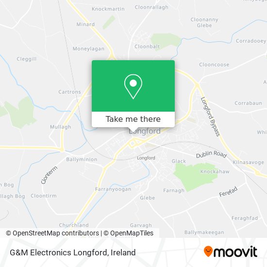 G&M Electronics Longford map