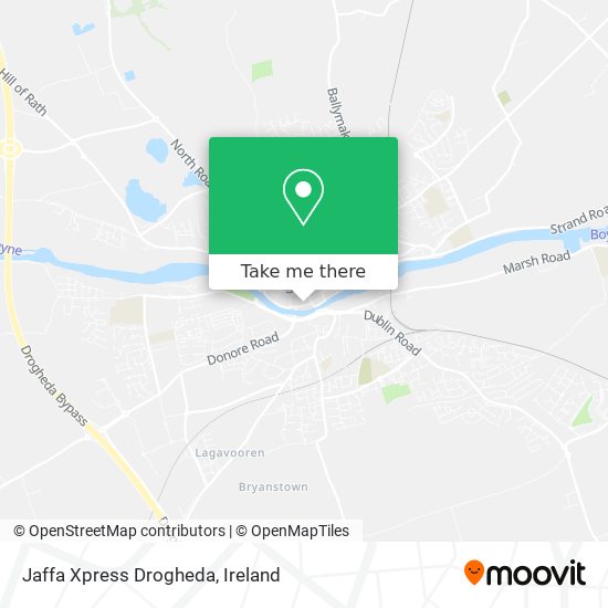 Jaffa Xpress Drogheda map