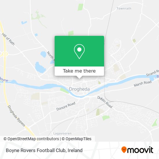 Boyne Rovers Football Club map
