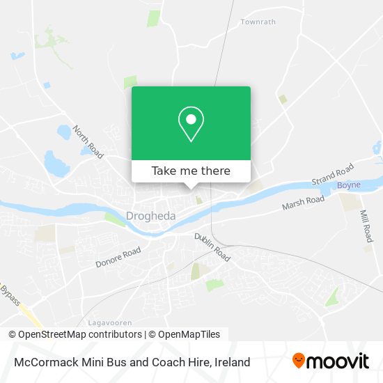 McCormack Mini Bus and Coach Hire map