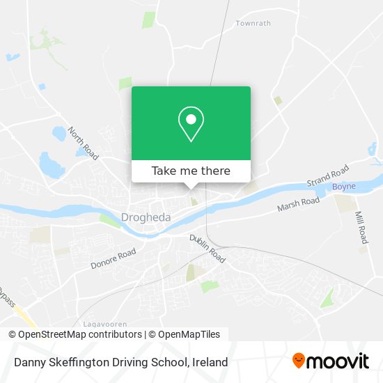 Danny Skeffington Driving School map