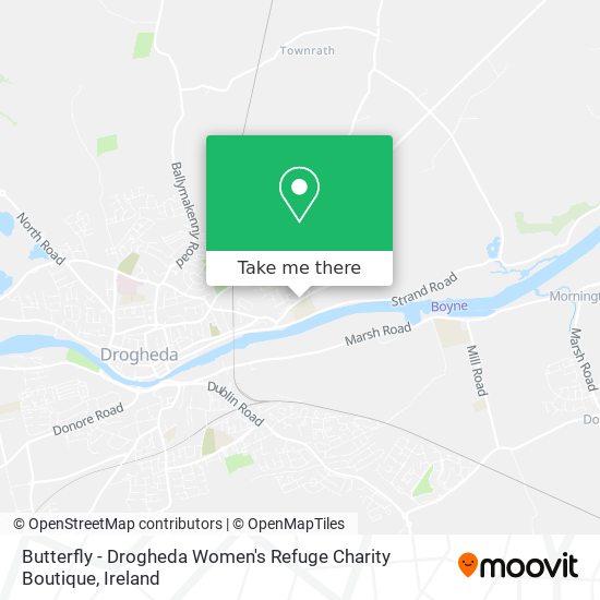 Butterfly - Drogheda Women's Refuge Charity Boutique map