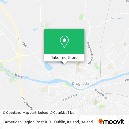 American Legion Post Ir-01 Dublin, Ireland map