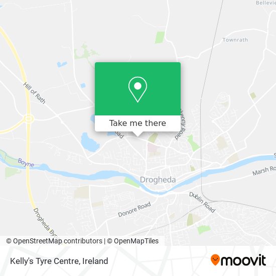 Kelly's Tyre Centre map