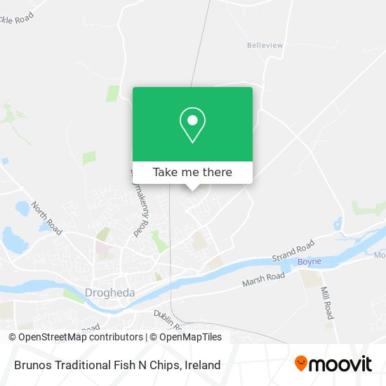 Brunos Traditional Fish N Chips map