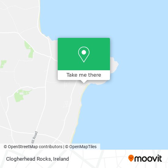 Clogherhead Rocks map