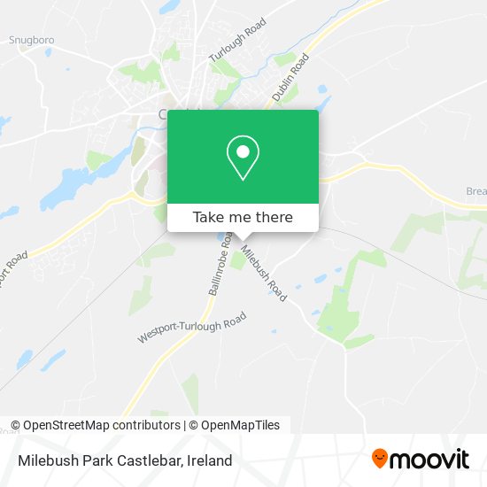 Milebush Park Castlebar map