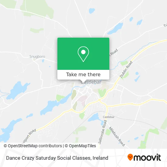 Dance Crazy Saturday Social Classes map