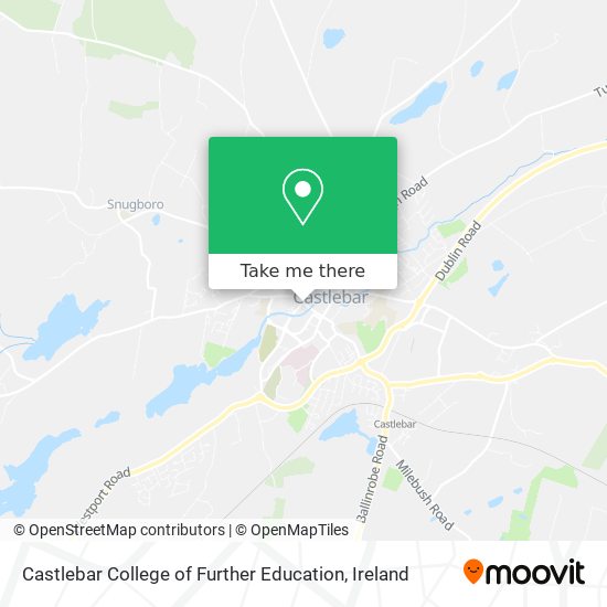 Castlebar College of Further Education map