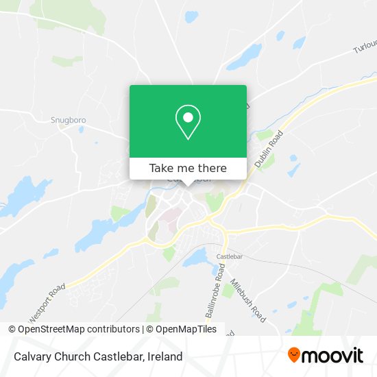 Calvary Church Castlebar map