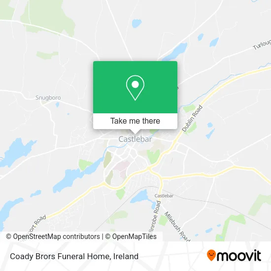 Coady Brors Funeral Home map