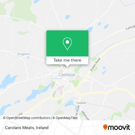 Carolans Meats map