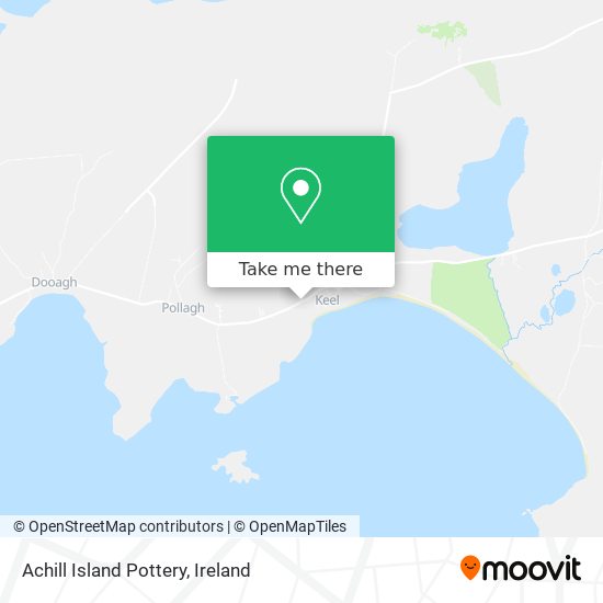 Achill Island Pottery map