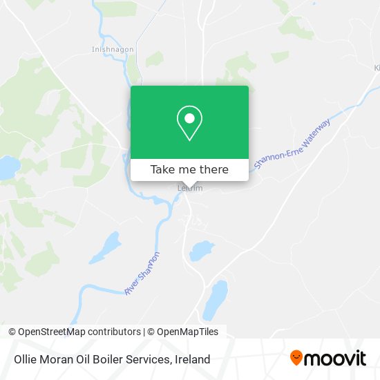 Ollie Moran Oil Boiler Services map