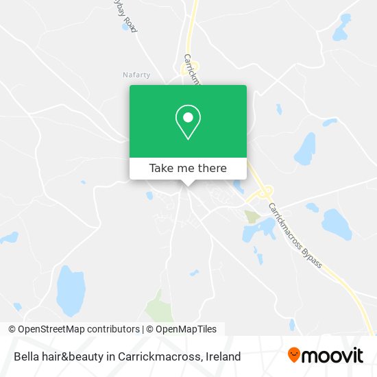 Bella hair&beauty in Carrickmacross map