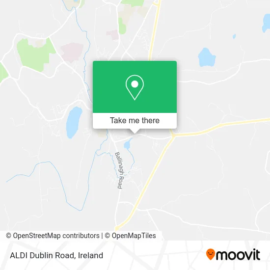 ALDI Dublin Road map