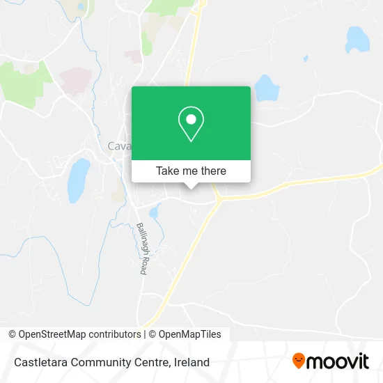 Castletara Community Centre map