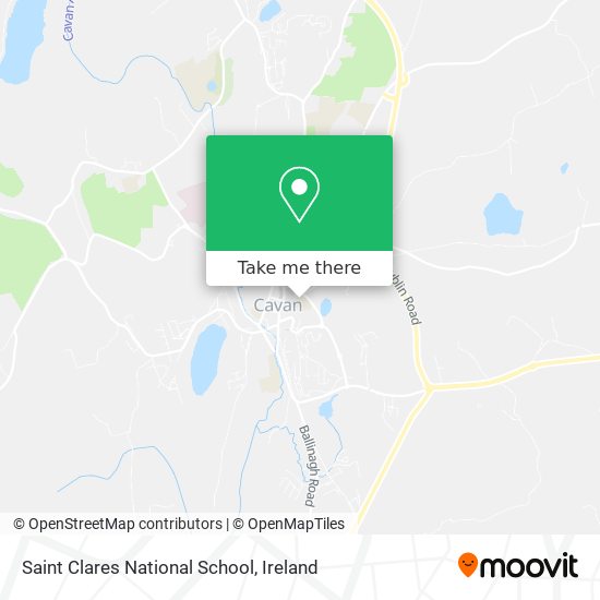 Saint Clares National School map