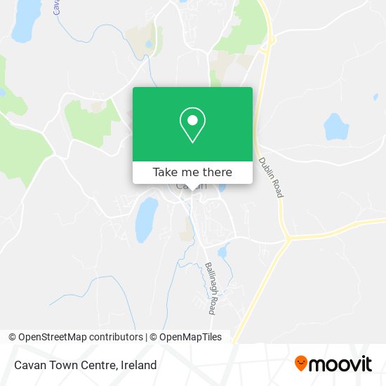 Cavan Town Centre map