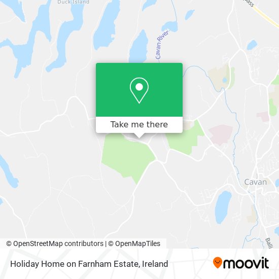 Holiday Home on Farnham Estate map