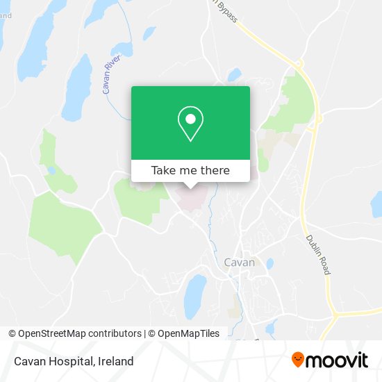 Cavan Hospital map