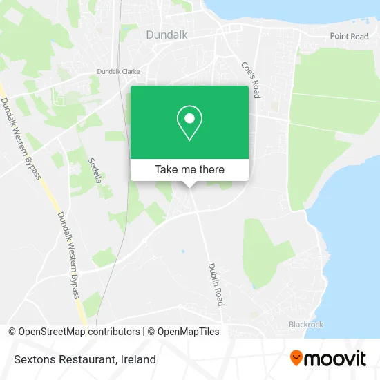 Sextons Restaurant map