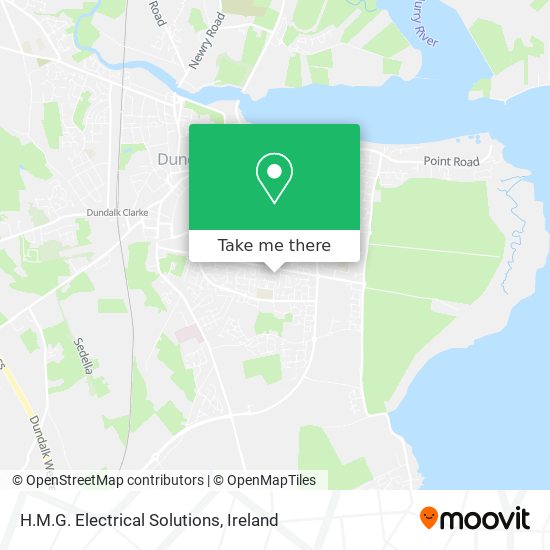 H.M.G. Electrical Solutions map