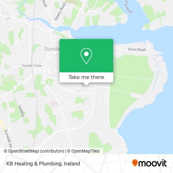 KB Heating & Plumbing map