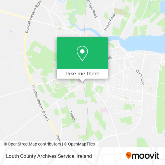 Louth County Archives Service map