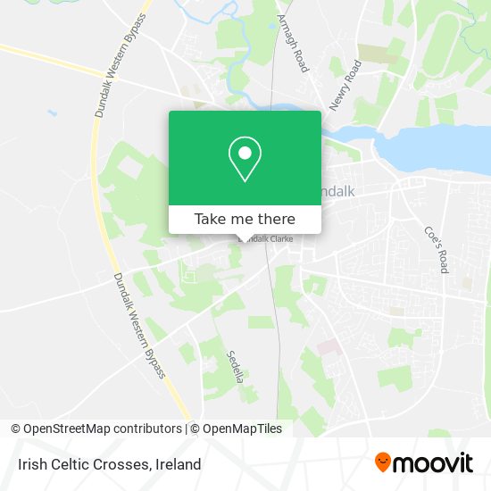Irish Celtic Crosses map