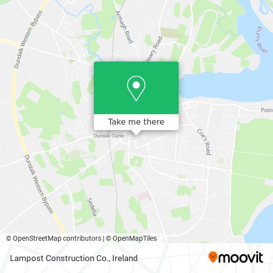 Lampost Construction Co. map