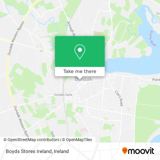 Boyds Stores Ireland map