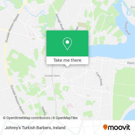 Johnny's Turkish Barbers map