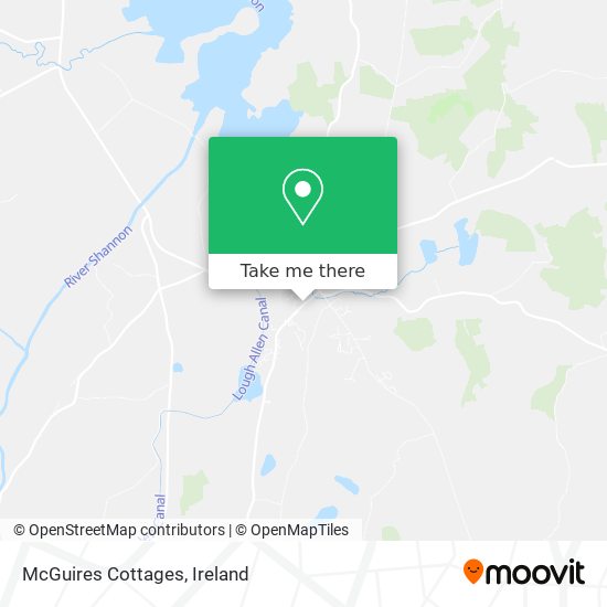 McGuires Cottages map