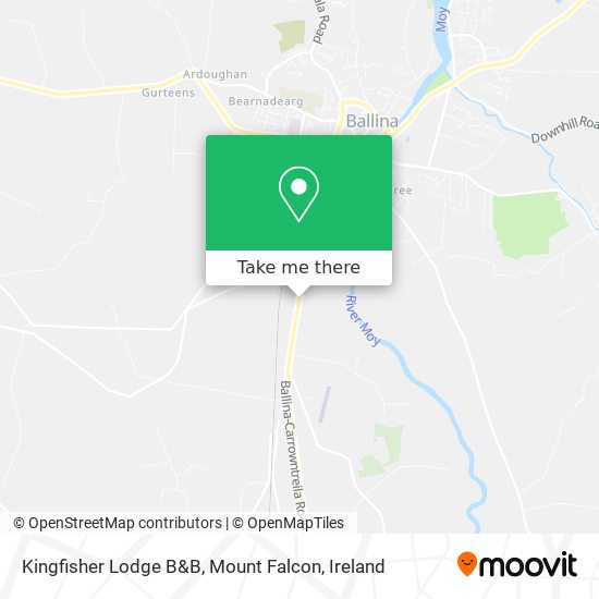 Kingfisher Lodge B&B, Mount Falcon plan