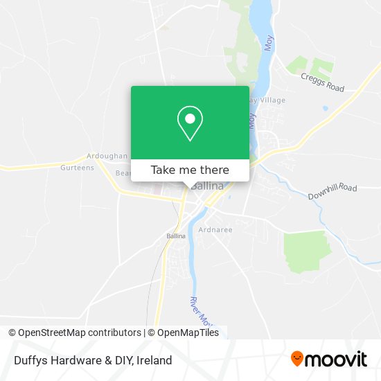 Duffys Hardware & DIY map