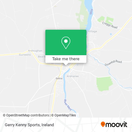 Gerry Kenny Sports map