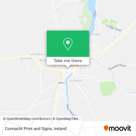 Connacht Print and Signs map