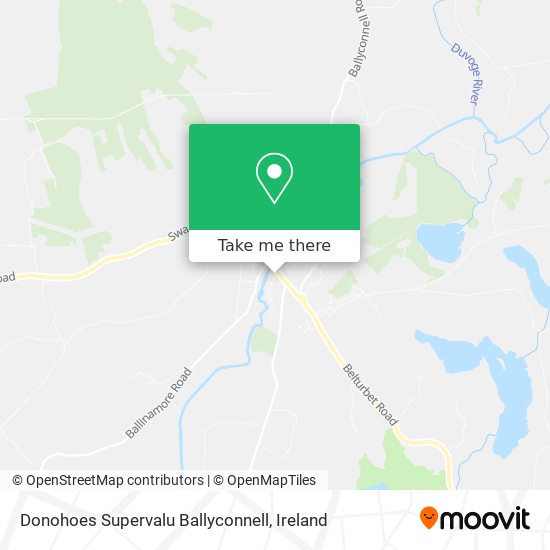 Donohoes Supervalu Ballyconnell map