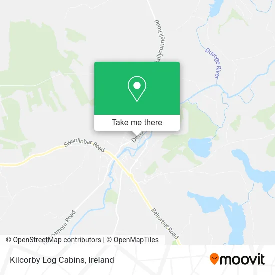 Kilcorby Log Cabins map