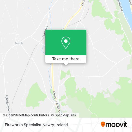 Fireworks Specialist Newry map